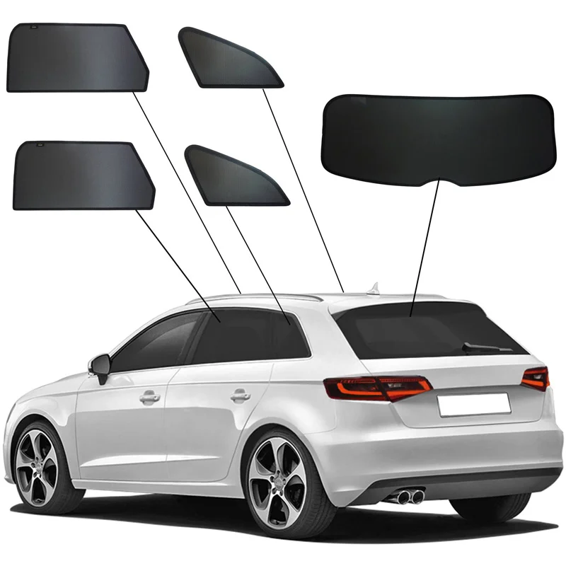 SunClip Sicht- & Sonnenschutz passend für Audi A3 (8V) Sportback 2012-2020