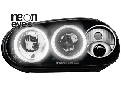 Koplampen VW Golf IV Angel Eyes Ice CCFL