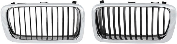 Grill rechts BMW E38 94-98 Chroom-ZWART