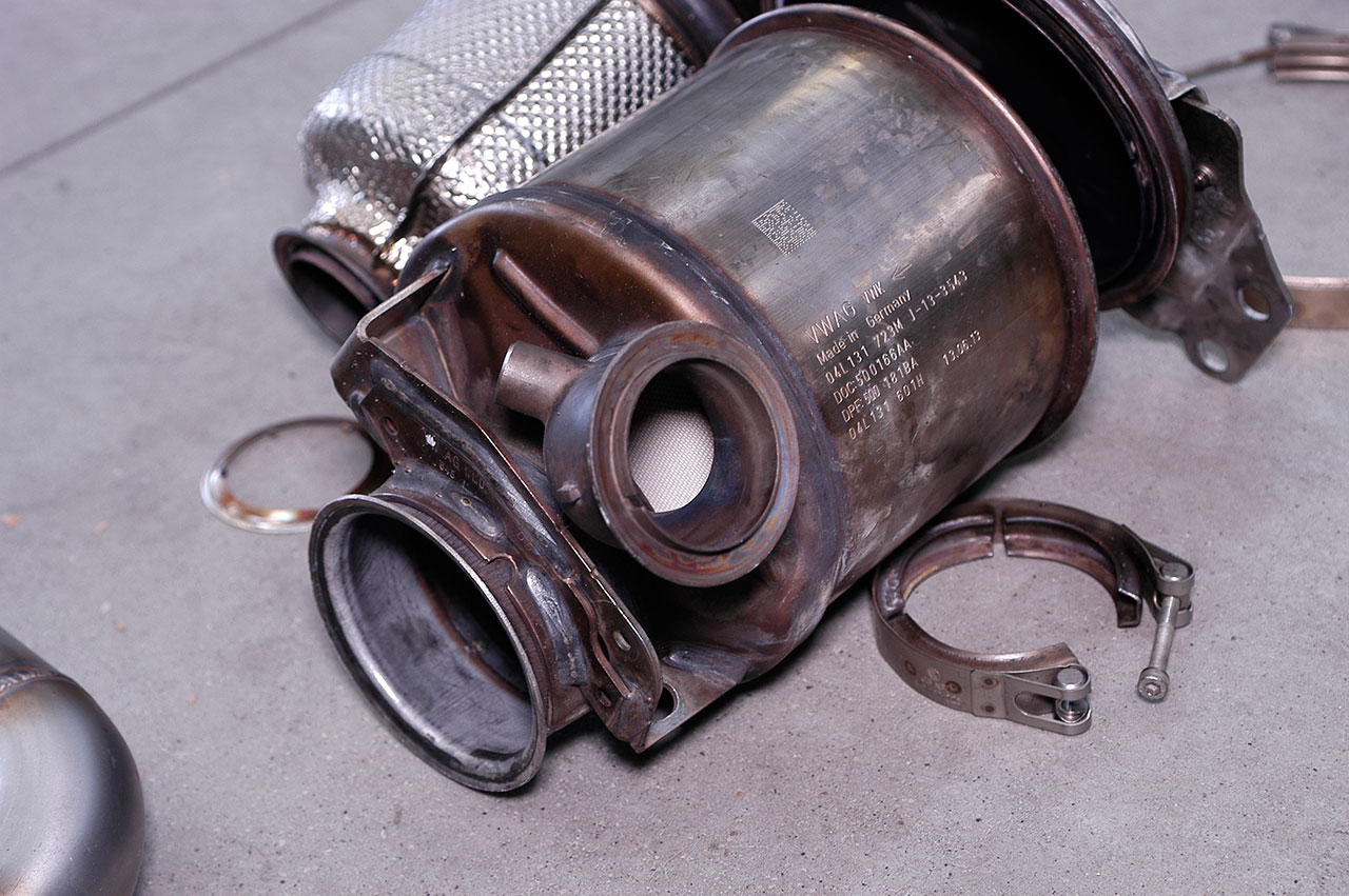 AUDI A3 8V Cabrio QUATTRO 2.0 TDI (150 Hp) 2013 Turbo Downpipe (replaces diesel soot filter) With se