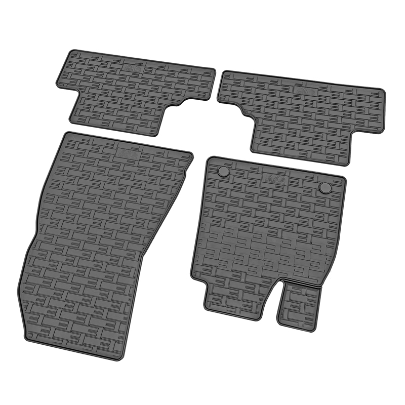 CIKCAR Rubber car mats set  Renault R5 E-Tech 2024- & Nissan Micra VI EV 2025- & Alpine A290 EV 2024- (4-pieces + fixing system)