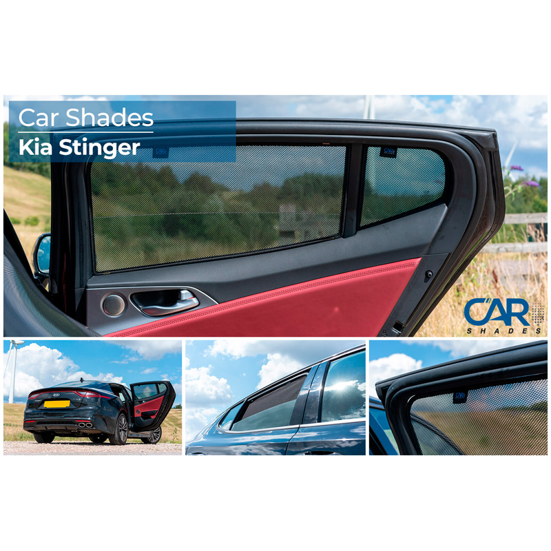 Set Car Shades (rear side doors)  Kia Stinger 2018- (4-pieces)