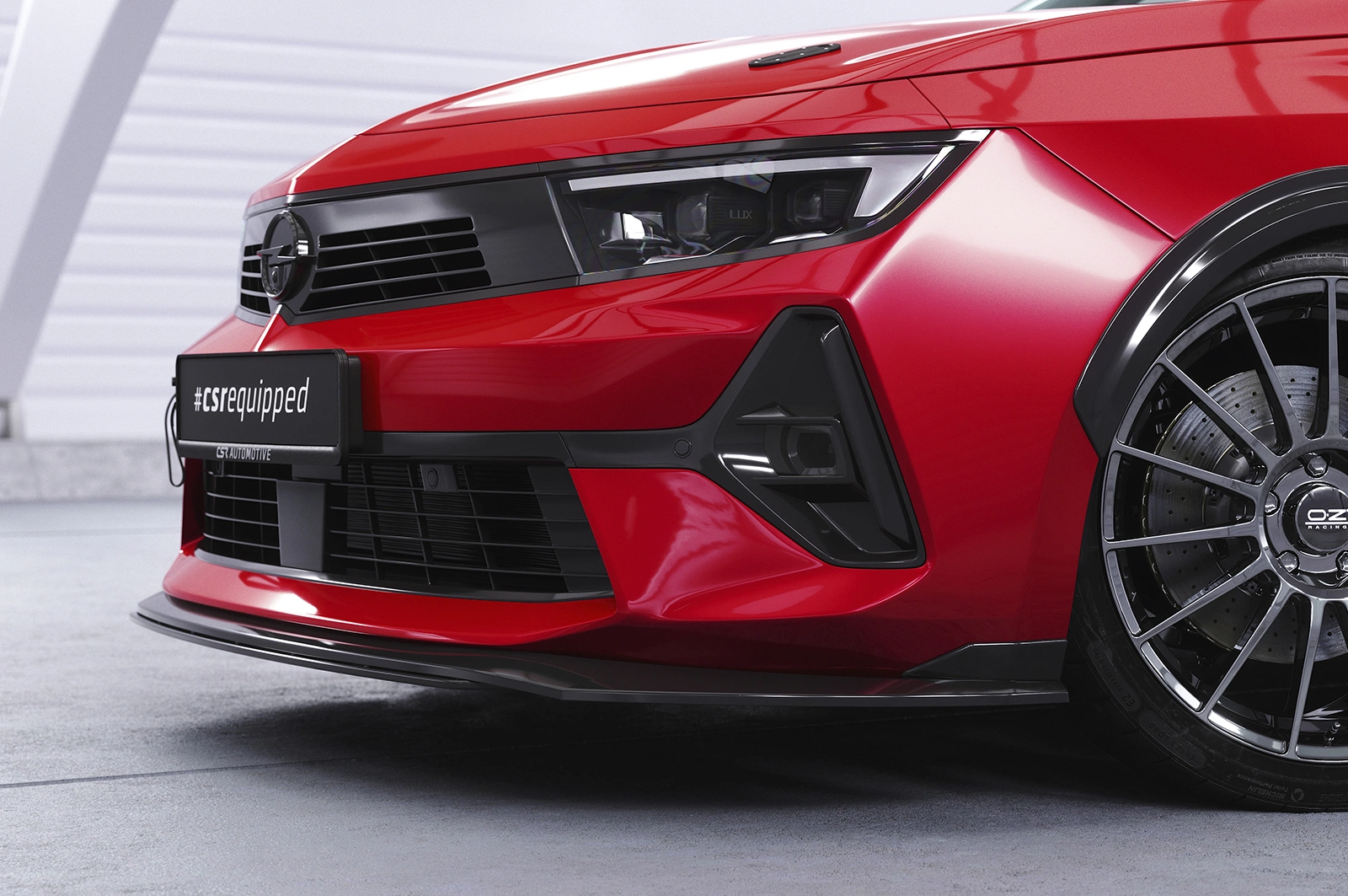 Voorspoiler Opel Astra L Glans Zwart – CSR Design