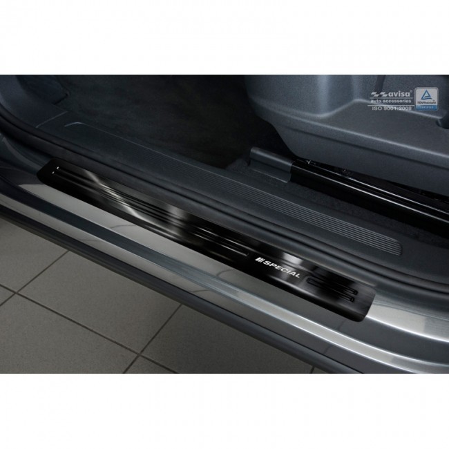 Zwart RVS Instaplijsten Volkswagen Tiguan II 2016- 4-delig