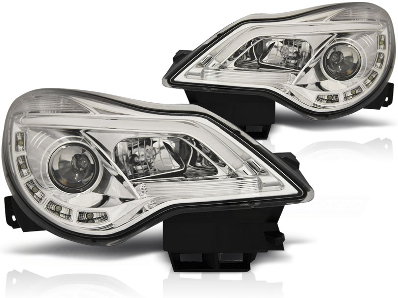 Koplampen Opel Corsa D 11- helder chroom