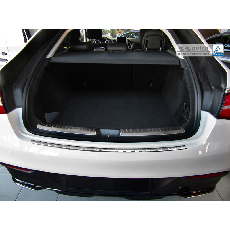 Stainless Steel Rear bumper protector  Mercedes GLE Coupe 2015- 'Ribs'