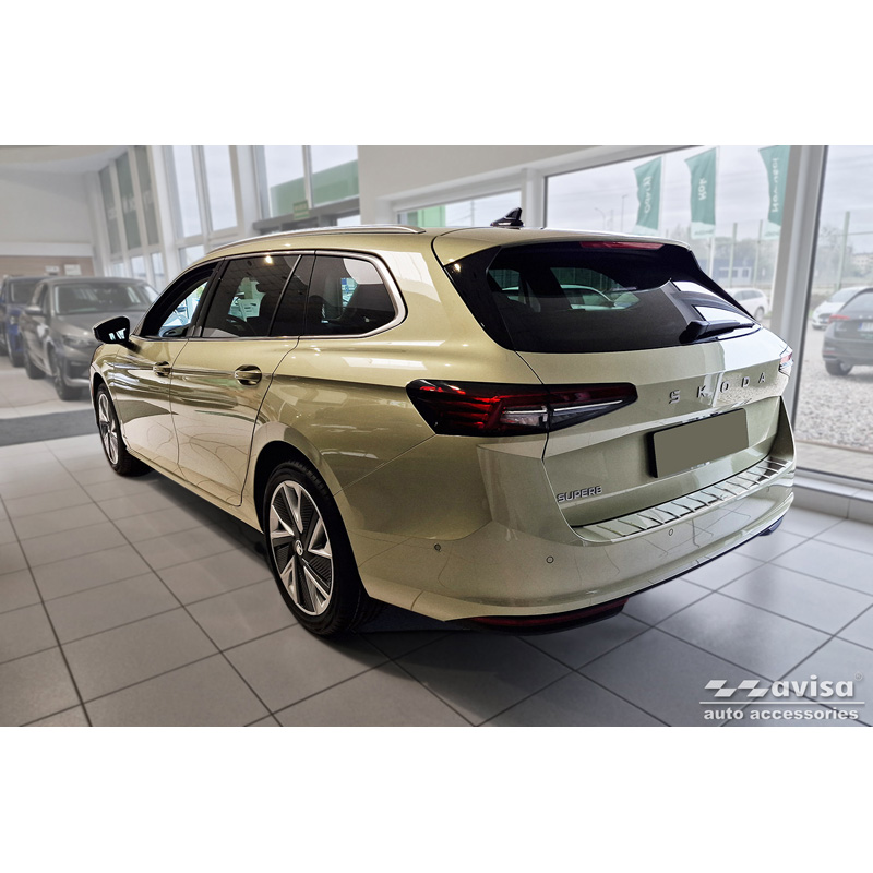RVS Achterbumperprotector  Skoda Superb IV Combi 2023- 'Ribs'