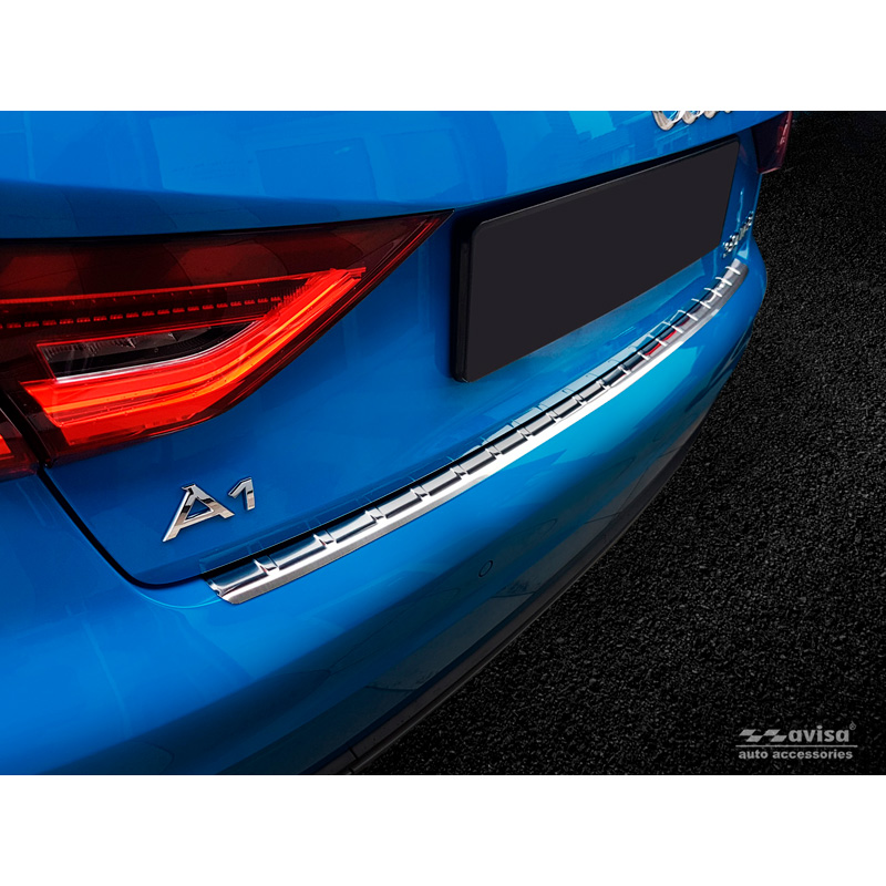 Stainless Steel Rear bumper protector  Audi A1 (GB) Sportback 2018- 'Ribs'