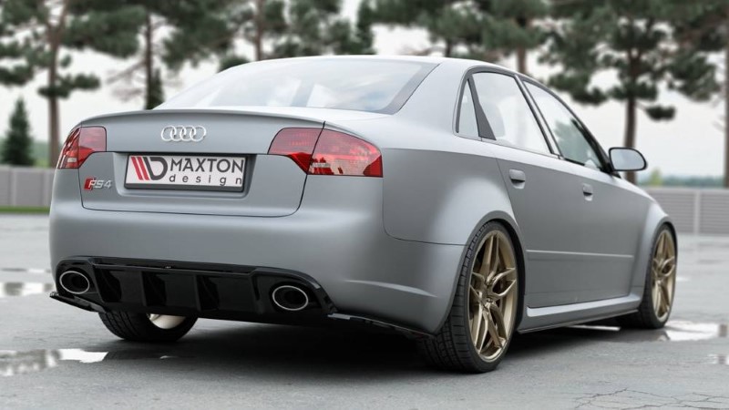 Diffuser Audi RS4 B7 Maxton Glans Zwart