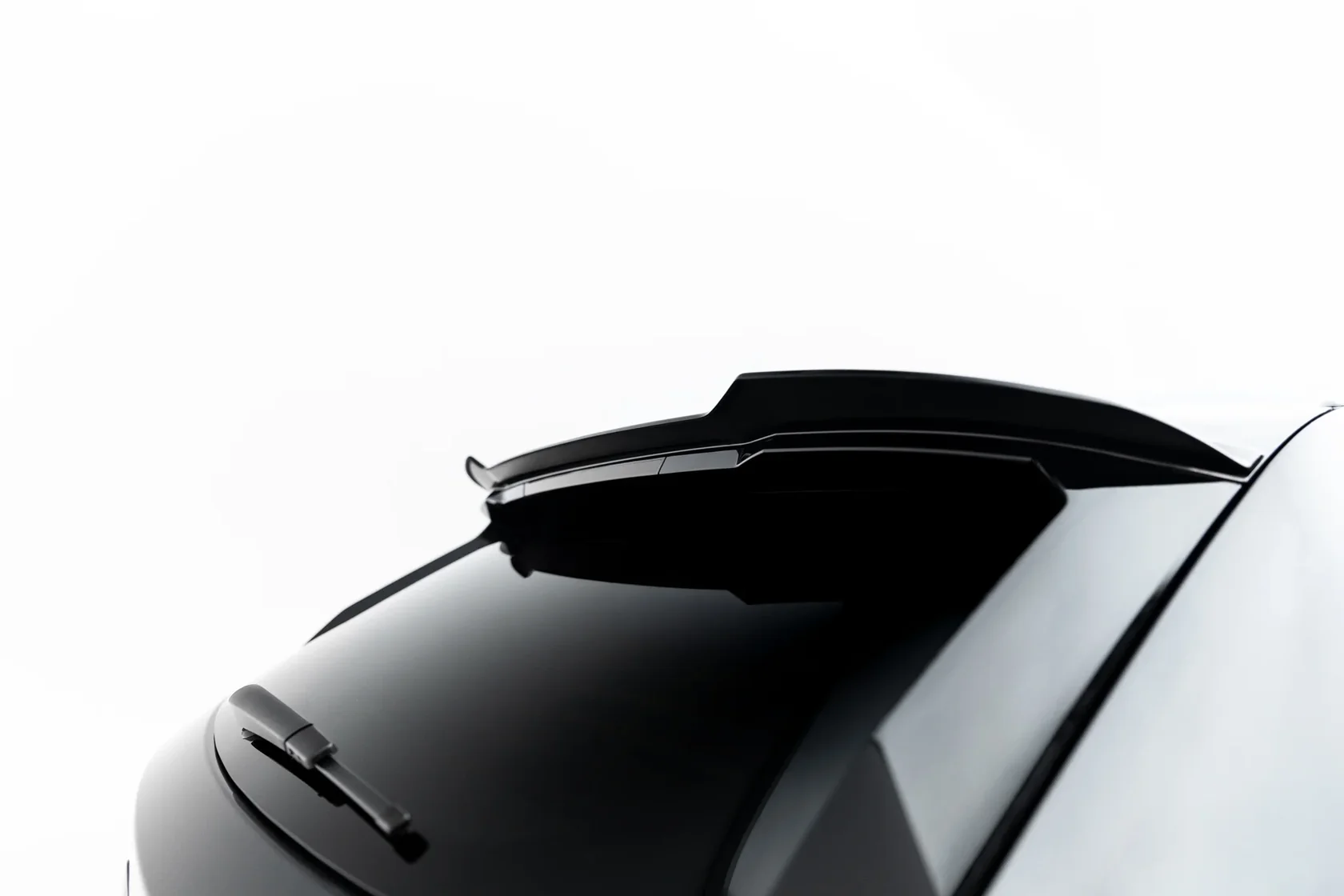 Spoiler Cap passend voor BMW 5 Serie M-Pack Touring G61 Glans Zwart – Maxton Design