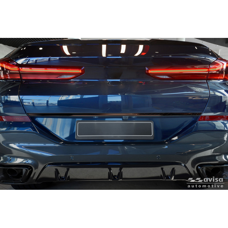 Avisa Zwart Chroom RVS Kofferbak Sierlijst  BMW X6 (G06) 2024- excl. M-Sport