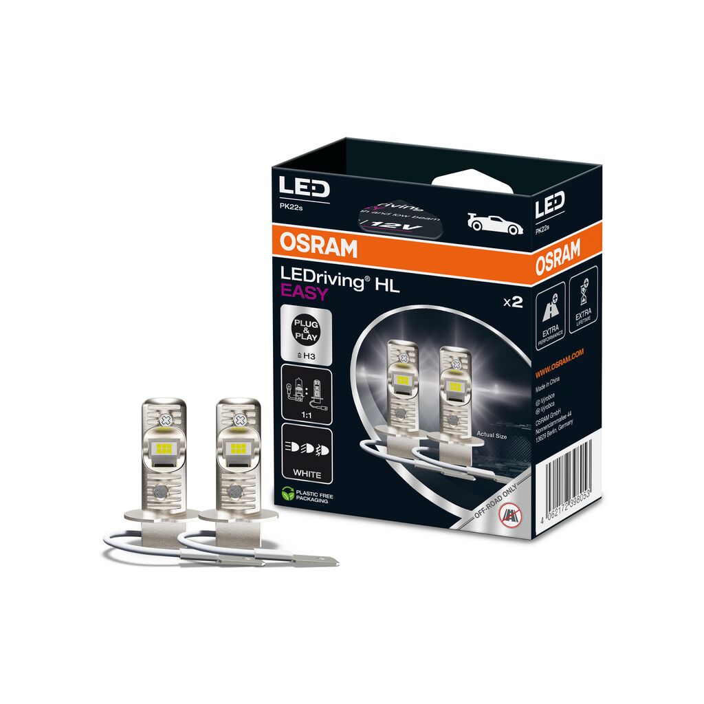 Osram LEDriving® HL EASY H3 12V 8W PK22s 6500K White 2St.