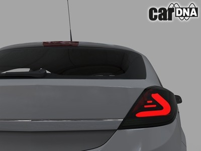 Taillights led Opel Astra H GTC 05-10 black/Smoke