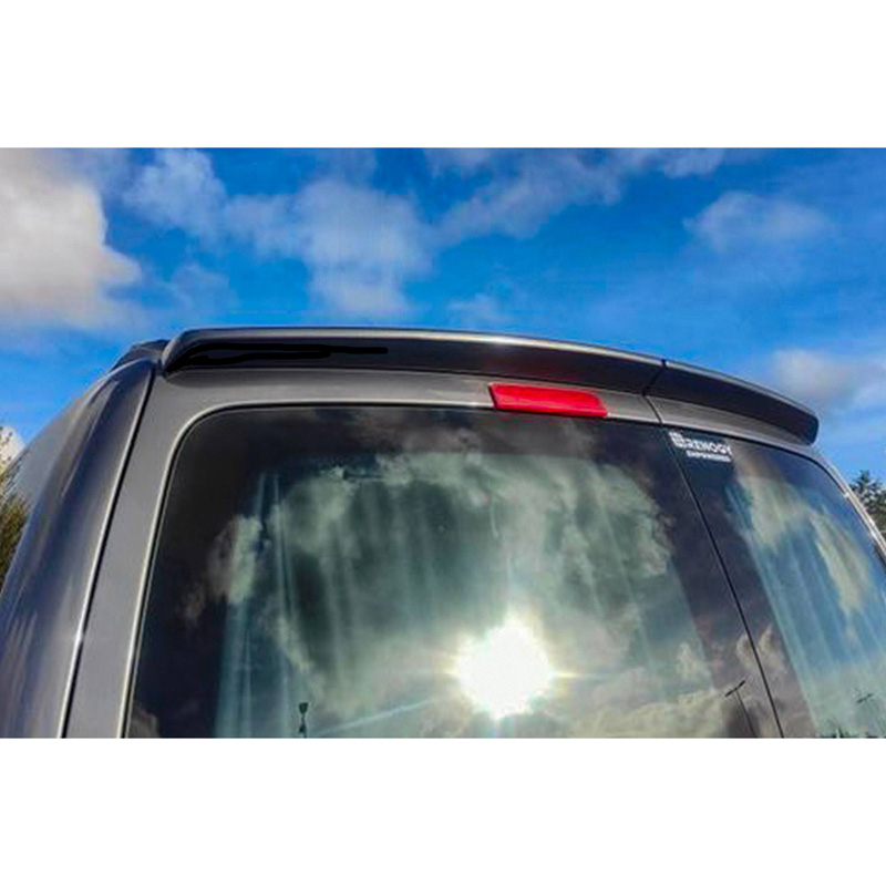 Dakspoiler  Volkswagen Caddy 2004-2020 (met 2 achterdeuren) (ABS Glanzend zwart)