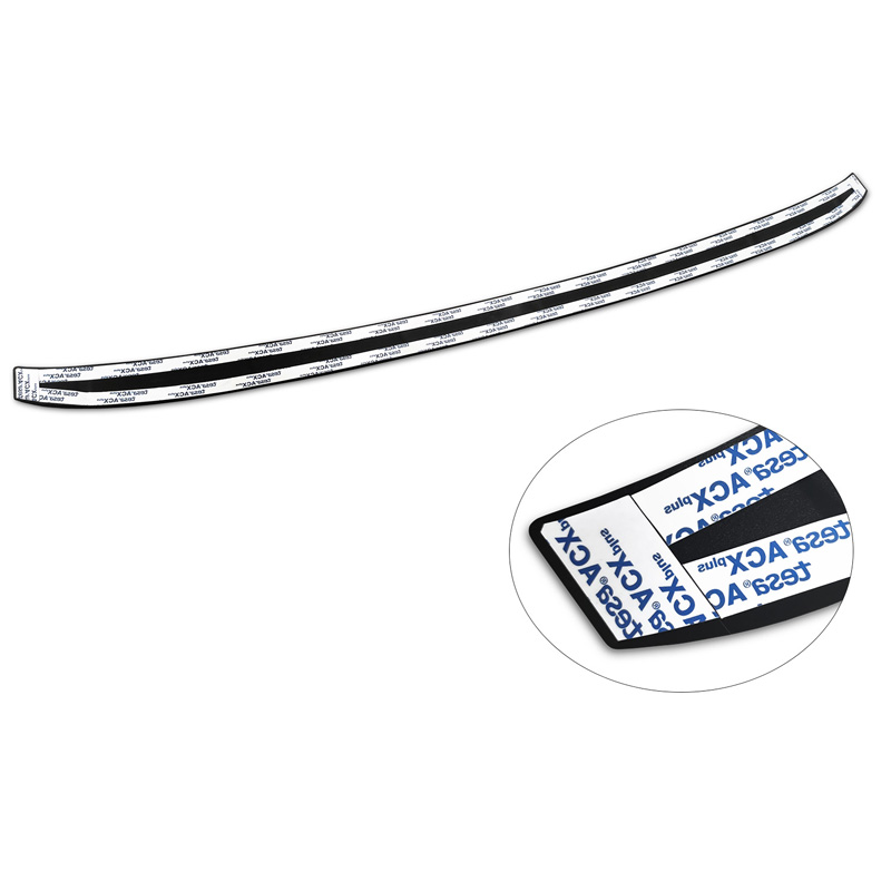 Matt Black Stainless Steel Rear bumper protector  BMW 3-Series G20 Sedan M-Package 2019- 'Ribs'