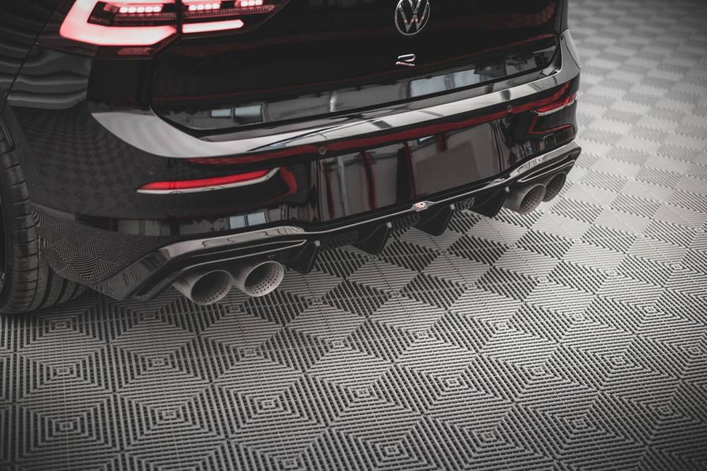 Diffuser V.2 Volkswagen Golf 8 R Maxton Glans Zwart