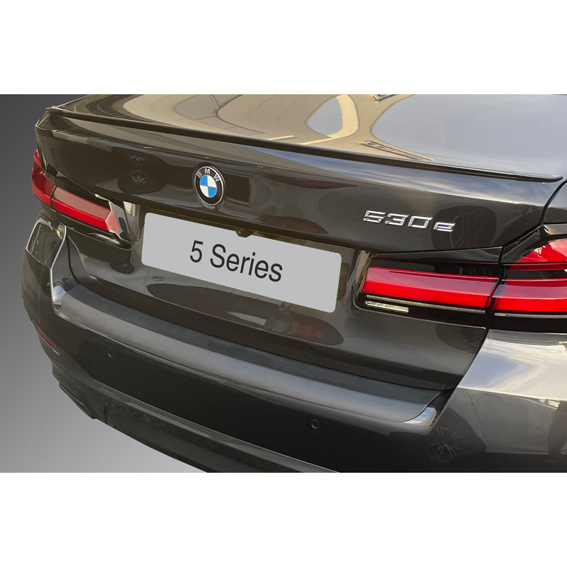 ABS Rear bumper protector  BMW 5-Series G30 Saloon 'M' Sport Facelift 2020- Black