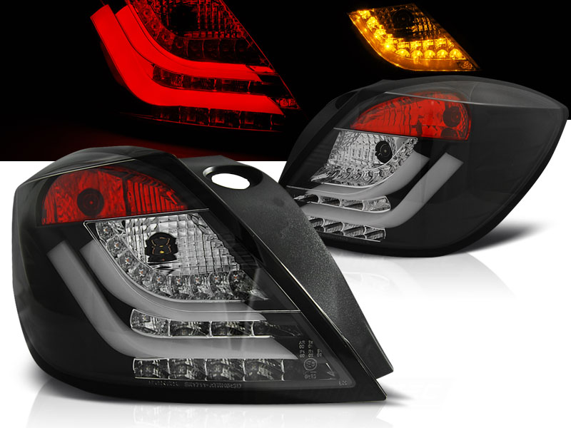 Achterlichten Opel Astra H GTC Tube LED zwart