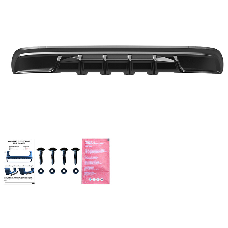 Oneway Rear Diffuser  Skoda Kodiaq I (NS7) Sportline 2017-2024 - Gloss black