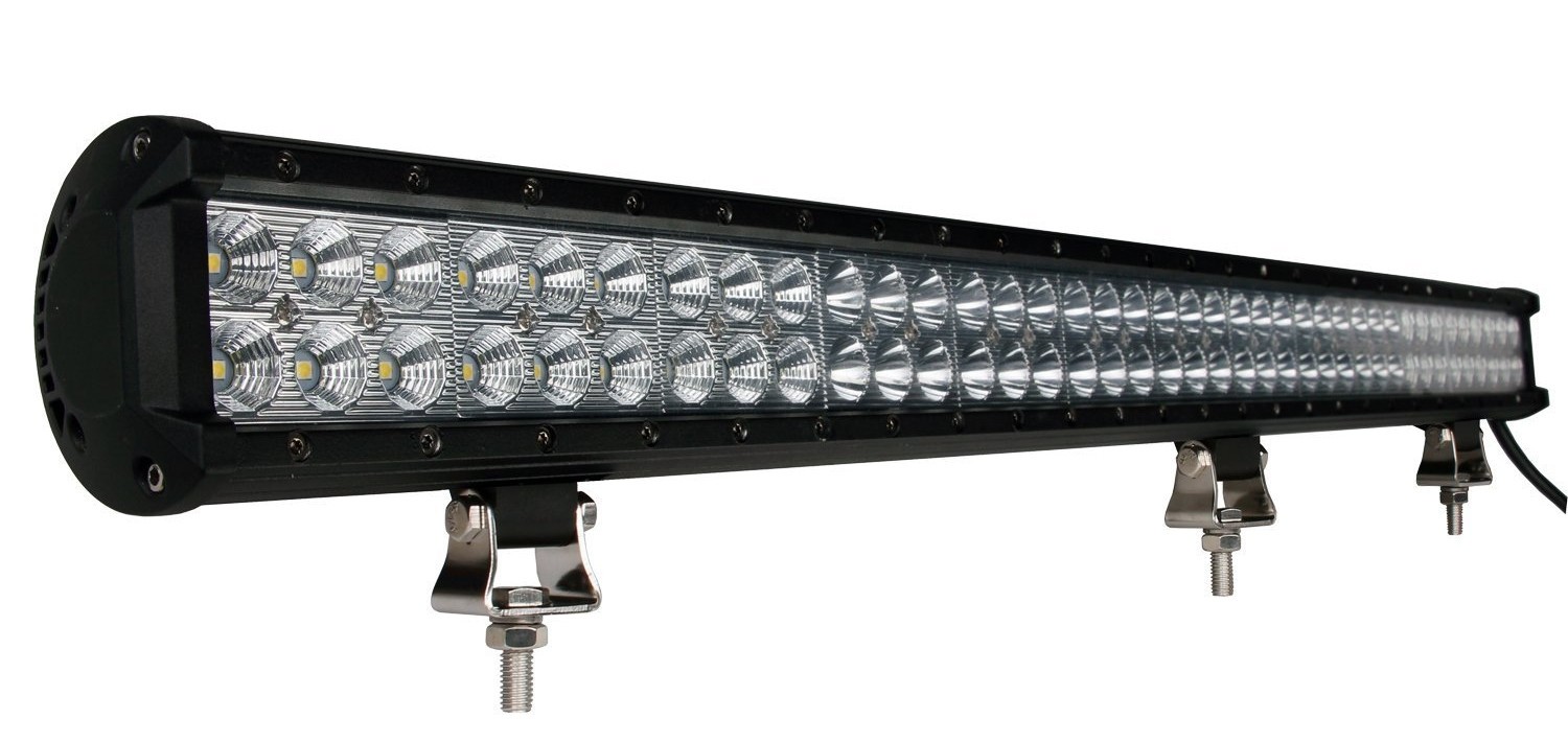 Working LIGHT BAR - Double Row - Bottom Bracket, 234W 36", Combo