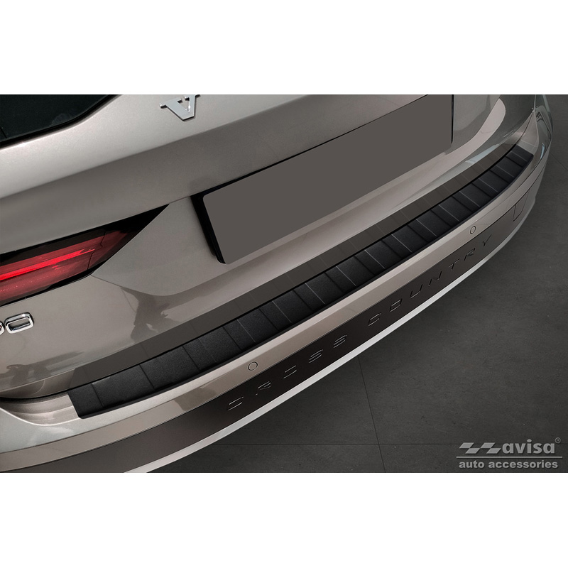 Matzwart RVS Achterbumperprotector  Volvo V90 9/2016- 'Ribs'