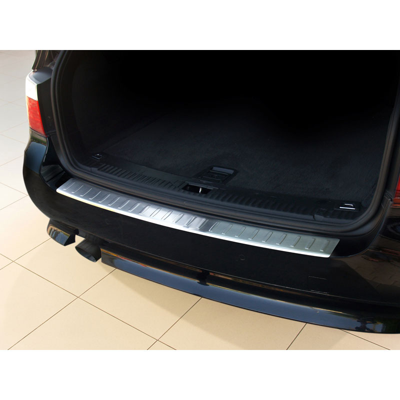 RVS Achterbumperprotector  BMW 5-serie E61 Touring 2007-2010 excl. M-Pakket/M-Sport 'Ribs'