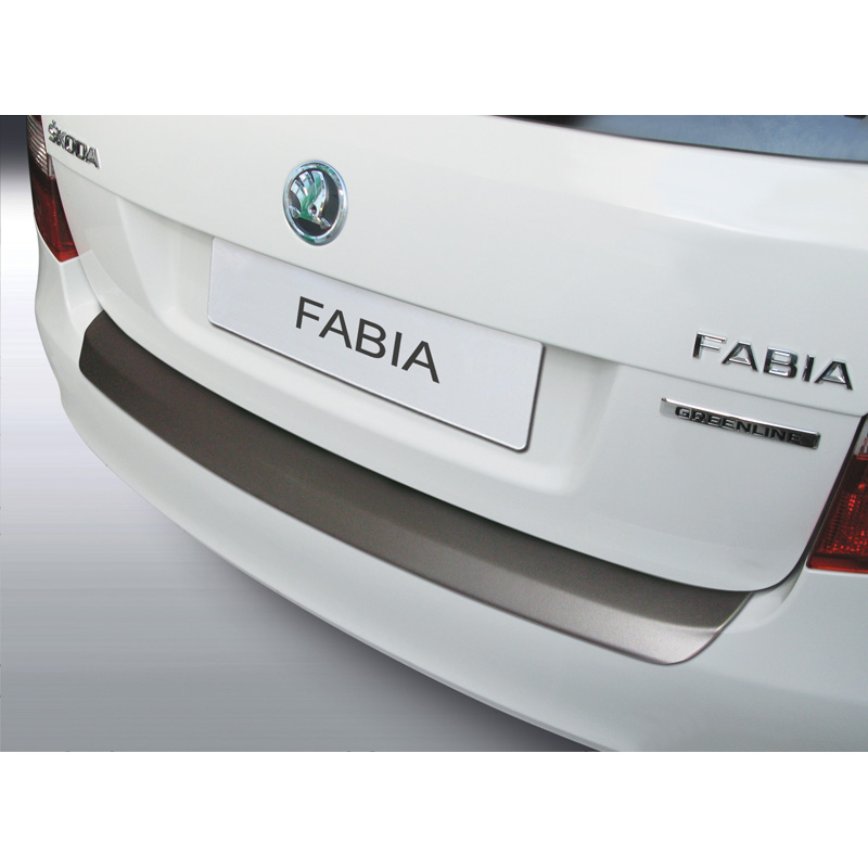 ABS Rear bumper protector  Skoda Fabia combi 2010-2014 Black