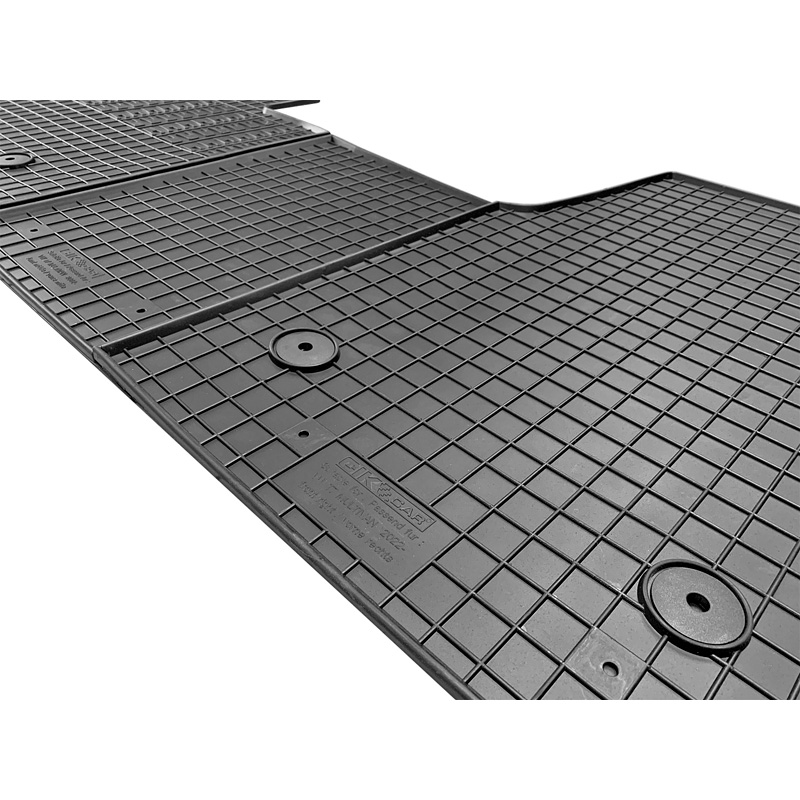 Rubber car mats set  Volkswagen T7 Multivan 2021- (only front) (3-pieces + fixing system)