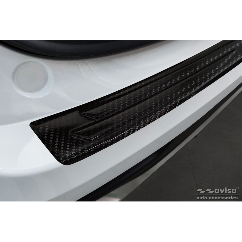 Echt 3D Carbon Achterbumperprotector  Lexus NX 2021- 'Ribs'