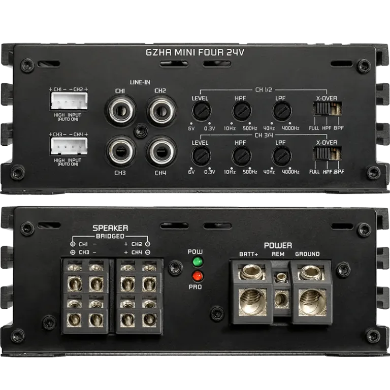 Ground Zero GZHA MINI FOUR 4-channel class D compact Versterker