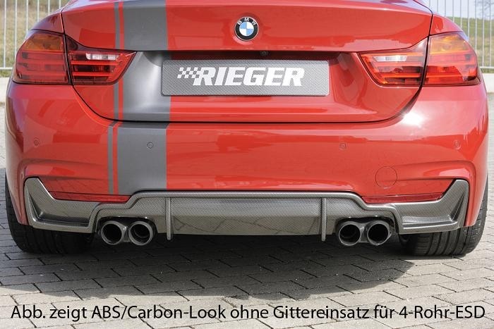 Achterbumper aanzet originele uitlaat links en rechts BMW 435i i