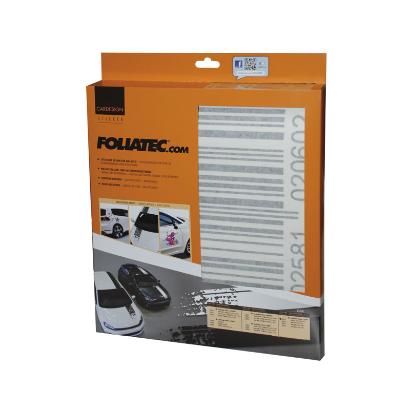 Foliatec Cardesign Sticker - Code - black matt - 37x24cm