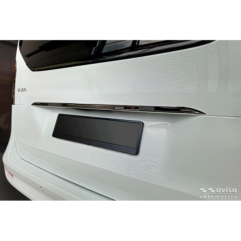 Avisa Zwart Chroom RVS Kofferbak Sierlijst  Mercedes V-Klasse (W447) 2014-2019, Facelift 2019-2024 & Facelift 2024-