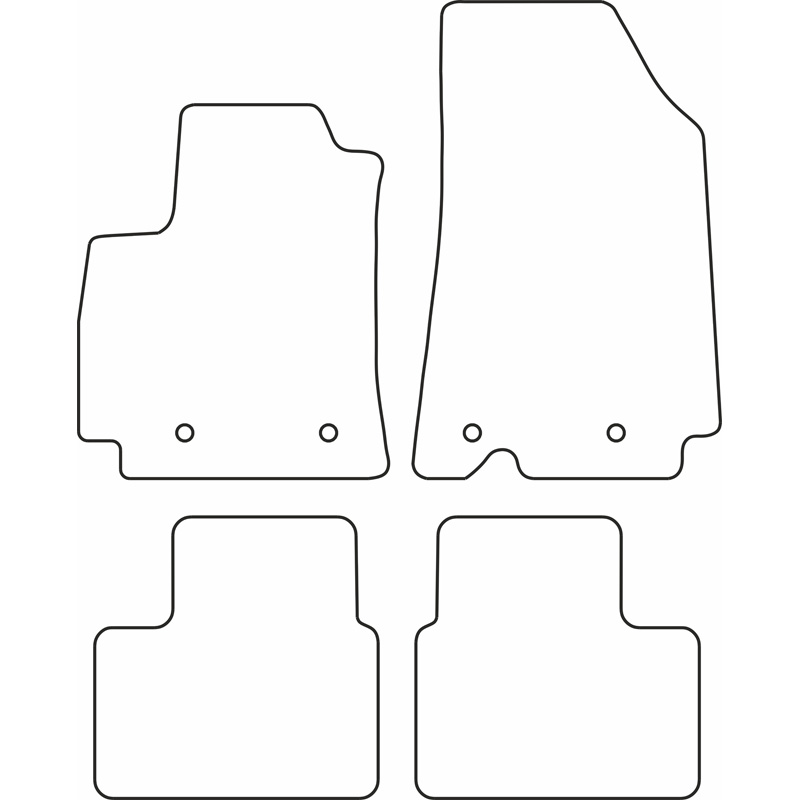 Set velour car mats  Renault Arkana 2020-
