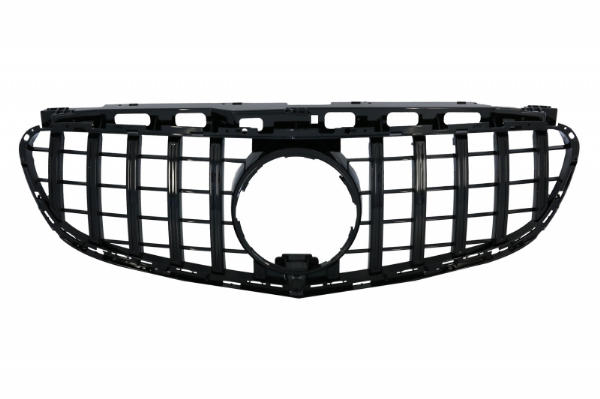 Grill Mercedes W212 S212 Facelift (2013-2016) GT-R Panamericana Design Glans Zwart