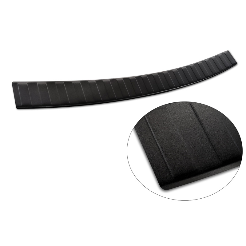 Matt Black Stainless Steel Rear bumper protector  Seat Alhambra & Volkswagen Sharan II 2010- 'Ribs'