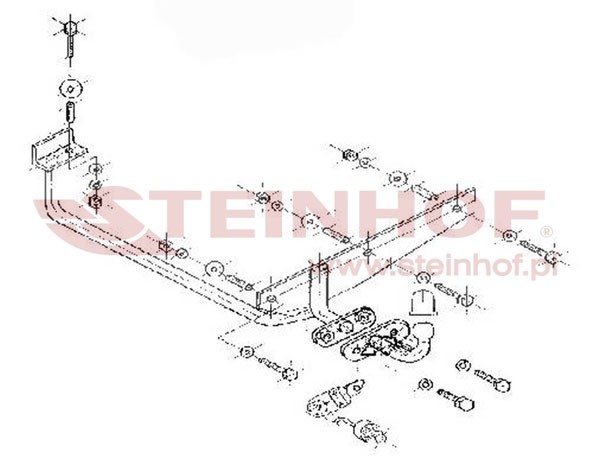 Trekhaak Mercedes W 201 4D (190 Serie) 1983-09/1993