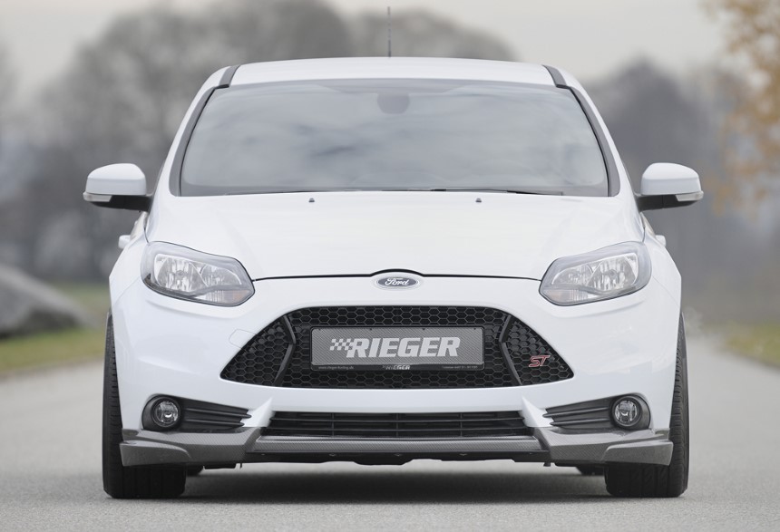 Voorspoiler Ford Focus 3 ST Limousine/Tunier Rieger carbon-look