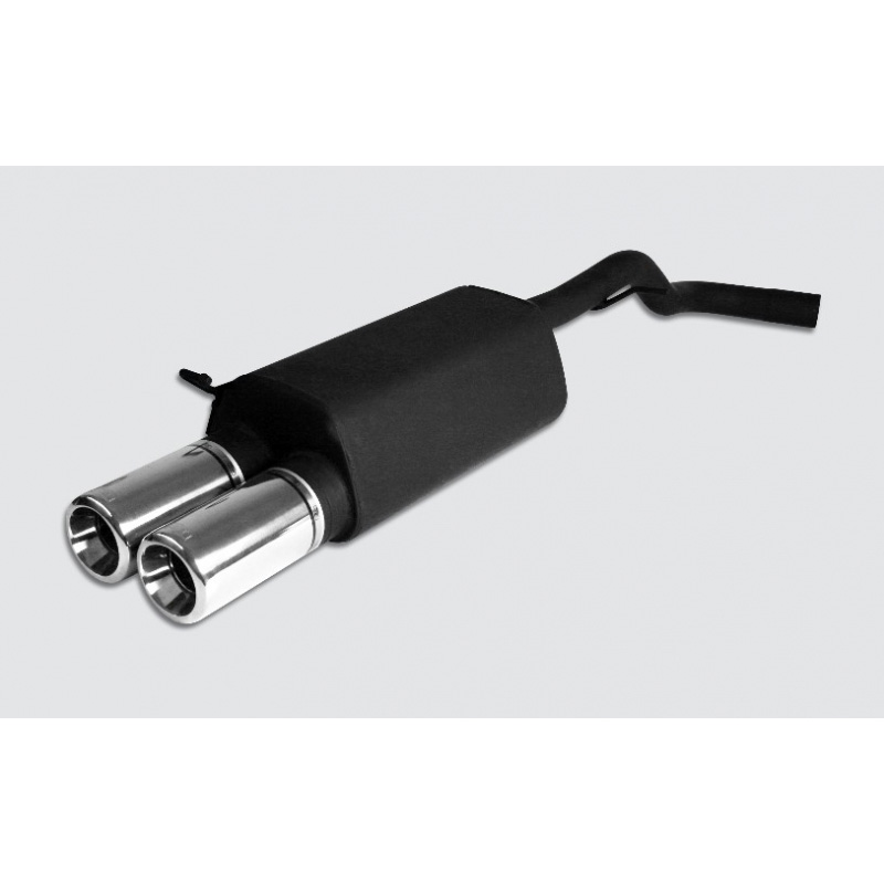 Sport exhaust  Volkswagen Golf IV HB 1.4i 55kW/1.6i 74/75/77kW/1.8i 20V 92kW/1.8T 110kW/2.0i 85kW/1.9SDI 50kW/1.9TDI 66/74/81/85/96/110kW 1997-2004 2x 80mm