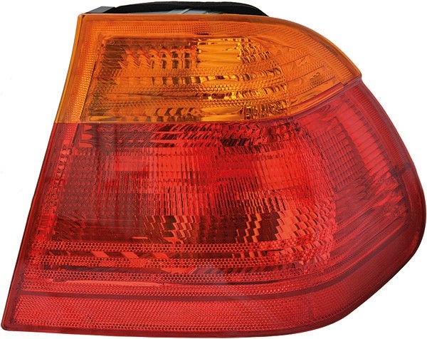 Achterlicht rechts buiten E46 98-01 ORANJE-ROOD SEDAN ORANJE/ROO
