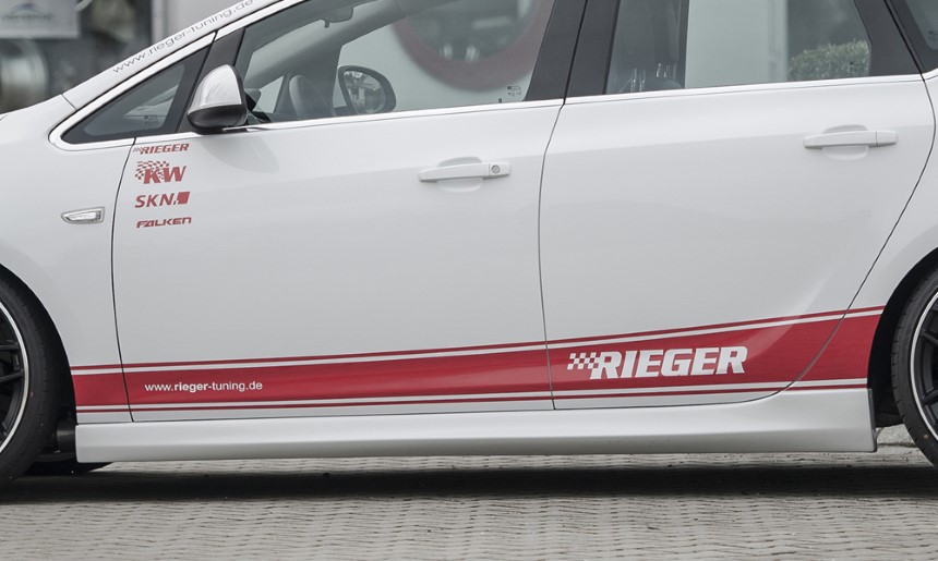 Zijskirts Opel Astra J 5-dr. Rieger