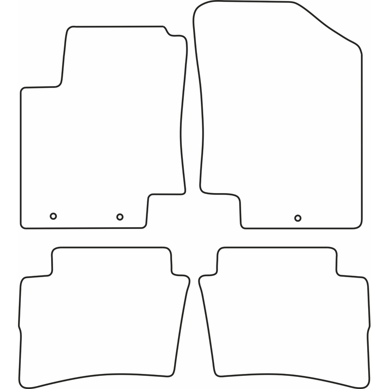 Automatten  Hyundai i20 2009-2015