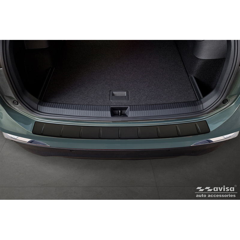 Matt Black Stainless Steel Rear bumper protector  Volkswagen Tiguan (CT1) 2024- 'Ribs'