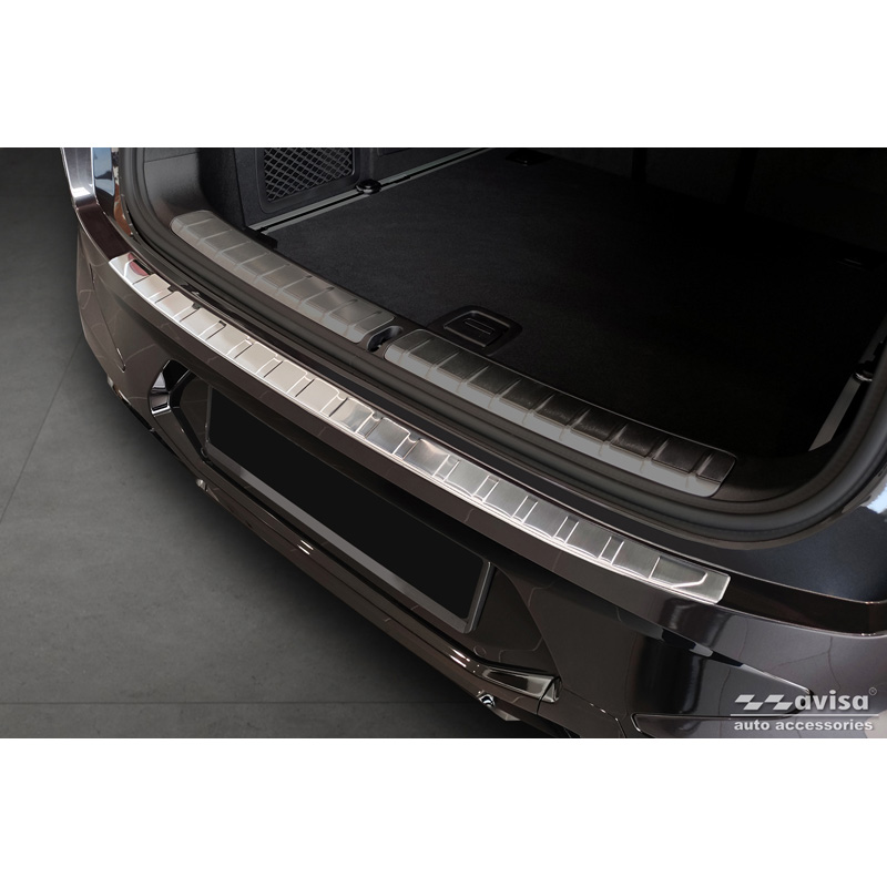 Stainless Steel Rear bumper protector  BMW X4 G02/F98 M Competition Facelift 2021- 'Ribs'