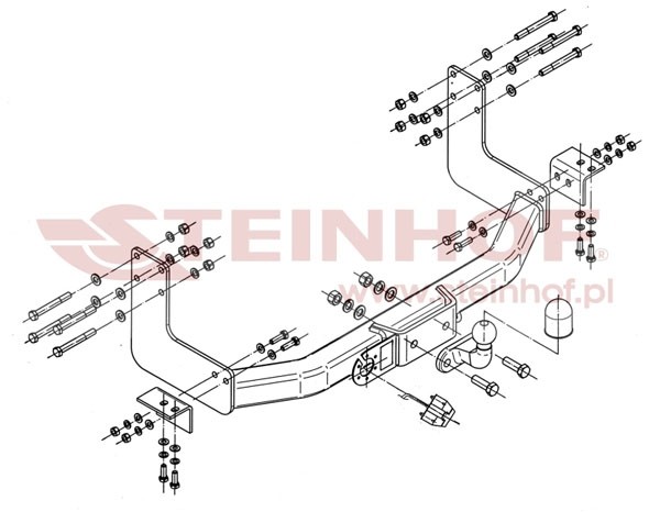 Trekhaak Mercedes Sprinter Van, Minibus (3,05) 1995-2006