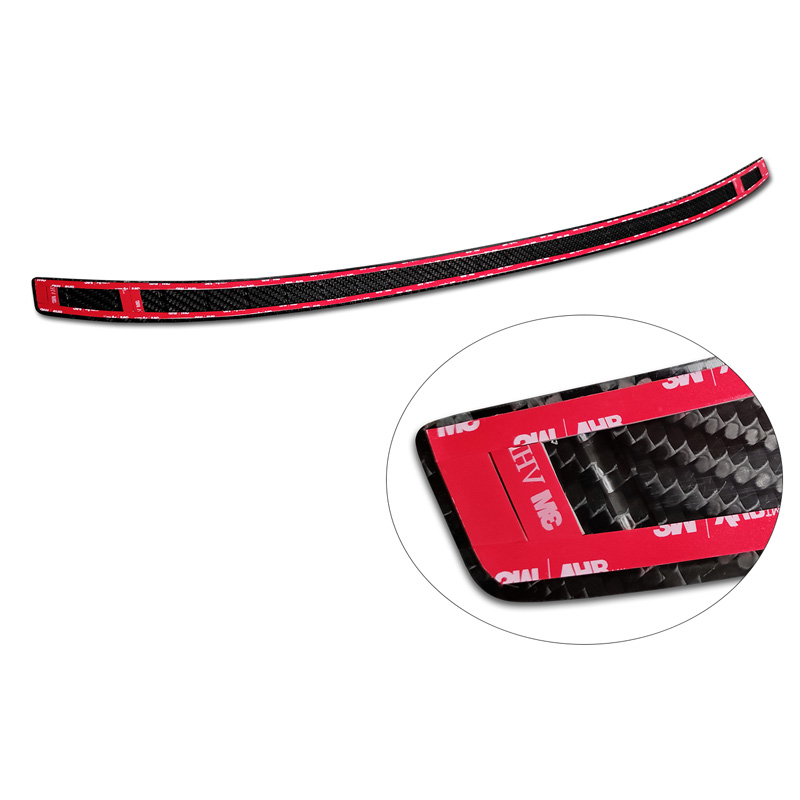 Real 3D Carbon Rear bumper protector  Volkswagen Taigo 2021- 'Ribs'