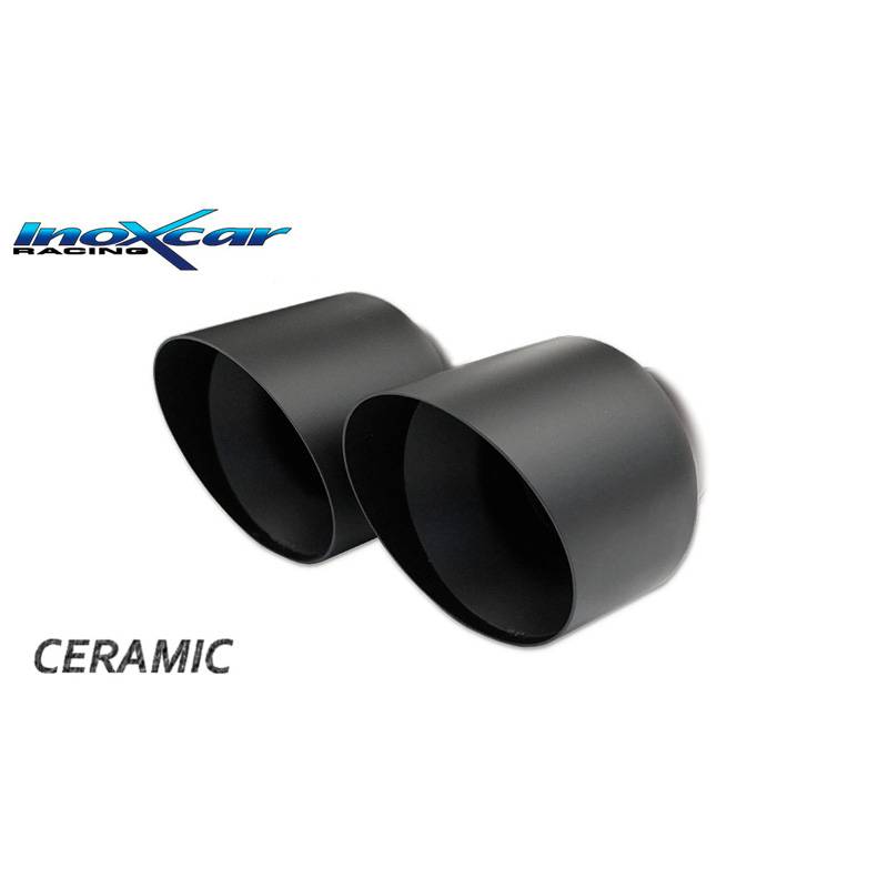 100% Inox Sport Exhaust  Volkswagen Scirocco 2.0 TDi 140hp 2008- 2x80mm Ceramic Black