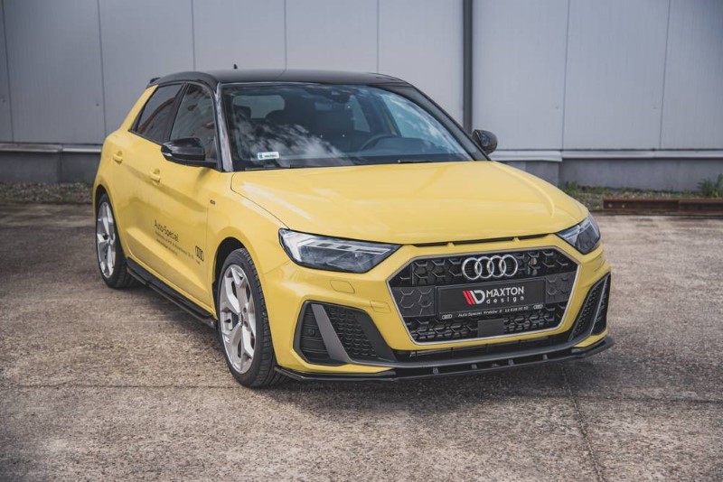 Voorspoiler Audi A1 S-LINE GB glanzend zwart V.3