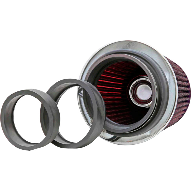 K&N RG-Serie Universal air-Filter with 3 Installation diameters Red (RG-1001RD)