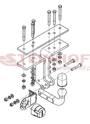 Trekhaak Nissan Pathfinder 01/2005-....
